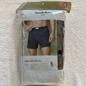Goodfellow & Co Men's Dark Gray Knit Boxers - 5‎ Pack